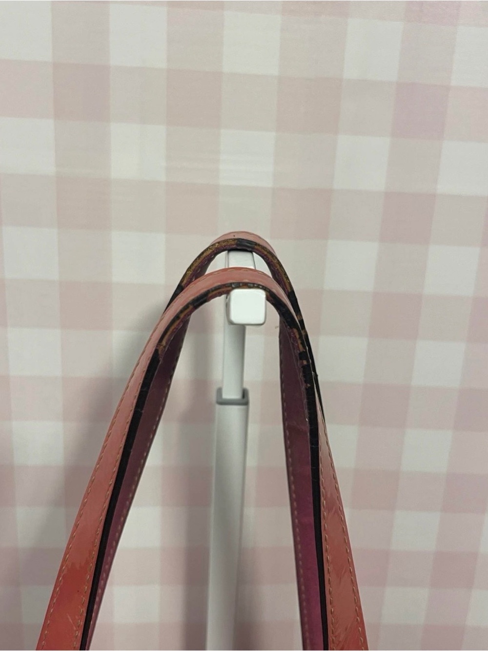 Vintage Coach Brown Signature Canvas Tote with Pink Leather Accents - Picture 5 of 10